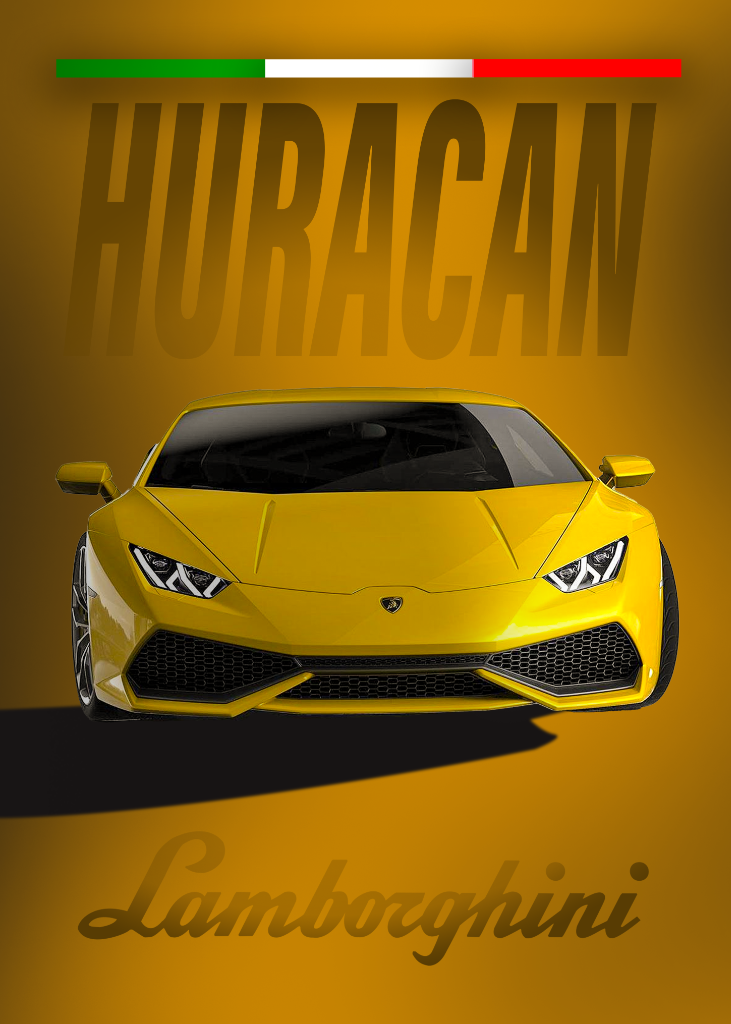 Poster Design - Lamborghini Huracan