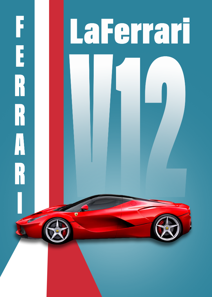 Poster Design - LaFerrari V12